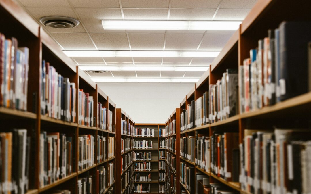 shallow focus photography of bookshelfs